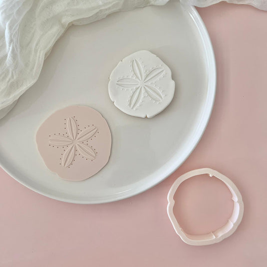 MEERESTIERE (2) PLA 6 - Sanddollar (Ausstechform und Stamp)