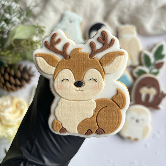 WINTERTIERE 2 - Rentier (Ausstechform und Stamp)
