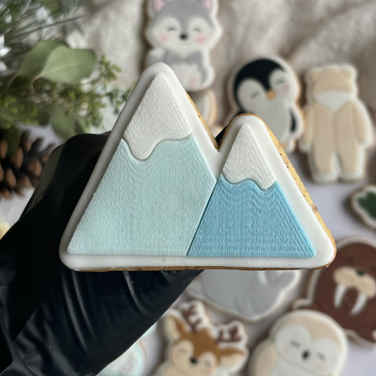 WINTERTIERE 13 - Berg (Ausstechform und Stamp)