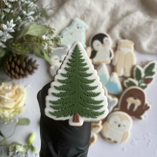 WINTERTIERE 12 - Baum (Ausstechform und Stamp)