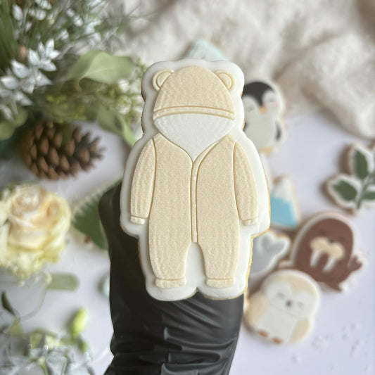 WINTERTIERE 14 - Babyoverall (Ausstechform und Stamp)