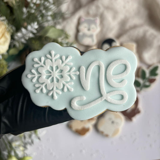 WINTERTIERE 15 - Eine Schneeflocke (Ausstechform und Stamp)
