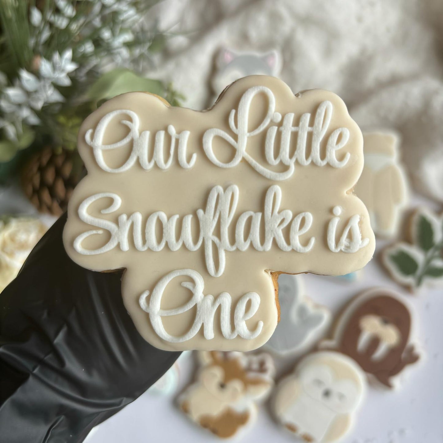 WINTERTIERE 17 - Schneeflocke ist eine davon (Ausstechform und Stamp)