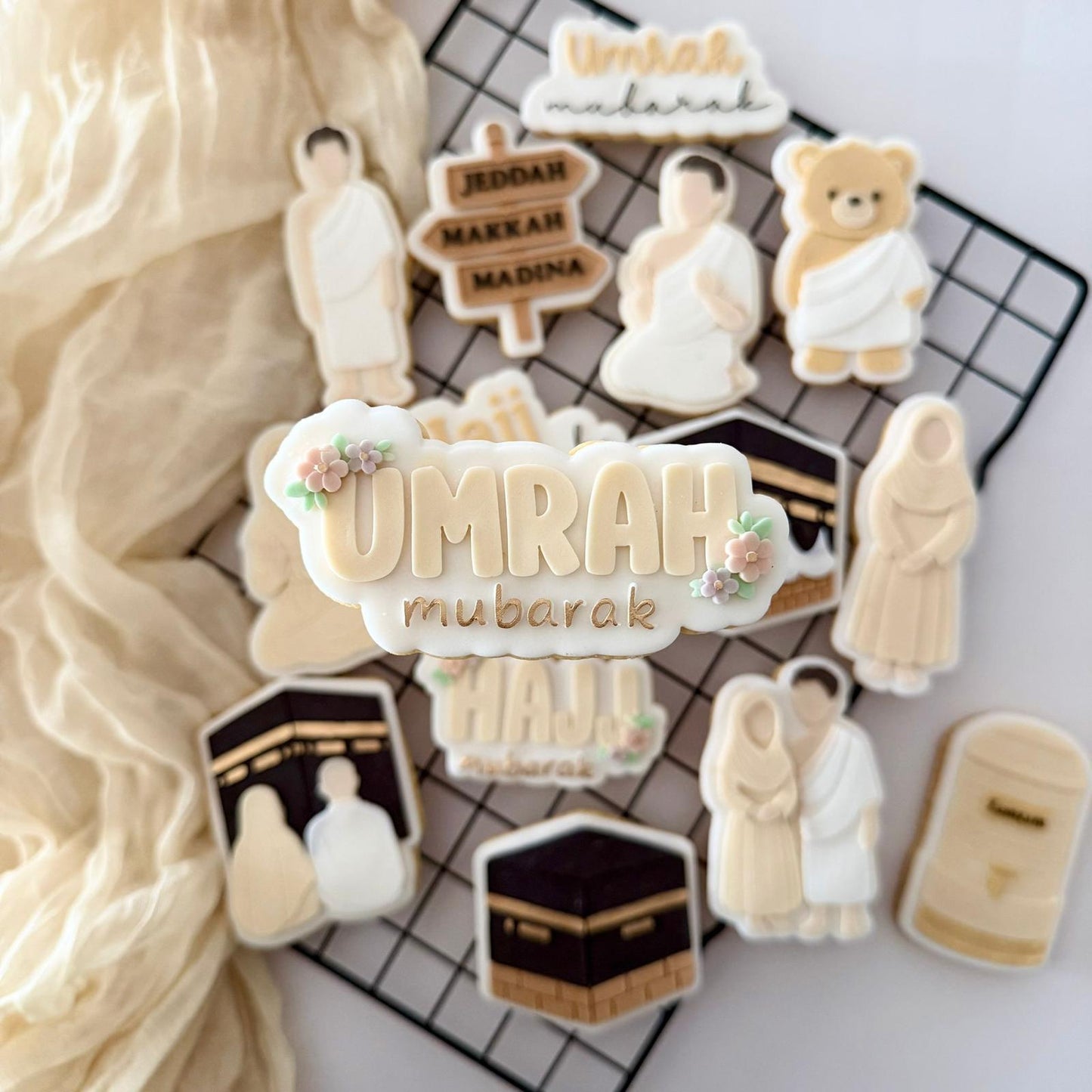 HAJJ UMRAH 4 - Umrah Mubarak Blumen Design