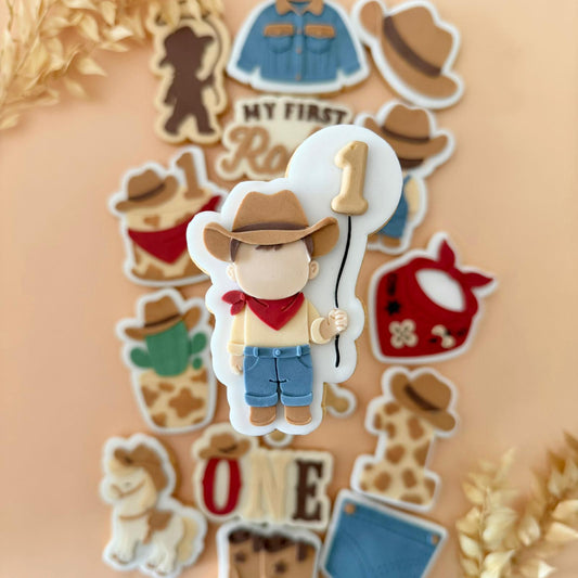 BABY / MY FIRST RODEO 15 - Cowboy-Junge mit Ballon